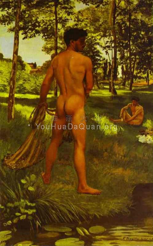 The Fisherman with a Net - 弗雷德里克·巴齐耶